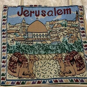 Jerusalem Tapestry bag with Camel Motif